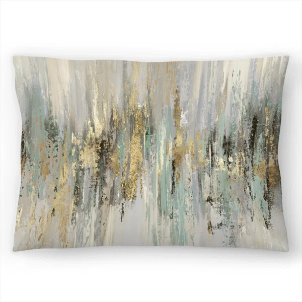 Dripping Gold I Lumbar Pillow | Wayfair North America
