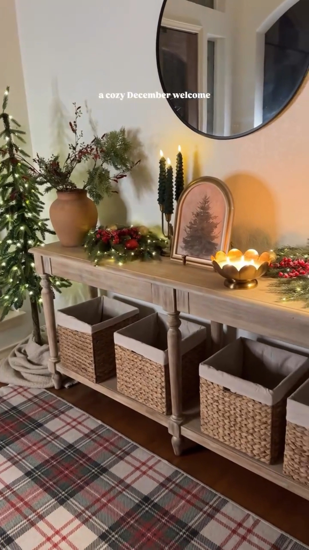 Decorating our entryway for Christmas is one of my favorite slow December routines. 

Last year, it was the very first space I decorated in our “new” house, and ever since, it’s felt special to me.

As a military family, we don’t always have guests coming and going, but I still want our home to feel warm and welcoming, for us, and for anyone who does walk through the door.

This year I pulled out familiar pieces, added a new candle, warm lights, and a few simple touches that make home feel cozy in December 🤍

I’m learning that cozy homemaking isn’t about perfection or buying new every year. It’s about creating spaces that feel lived in, loved, and ready to welcome real life.

If you love cozy homes, slow living, and real motherhood moments, you’re in the right place.

#christmasentryway 
#christmasdecor
#cozychristmas
#slowdecember
#momlife 
#ltkholiday 
#ltkhomedecor 

Christmas entryway, Christmas decor, decorate with me, cozy Christmas vibes, slow December days, cozy home, motherhood, slow living