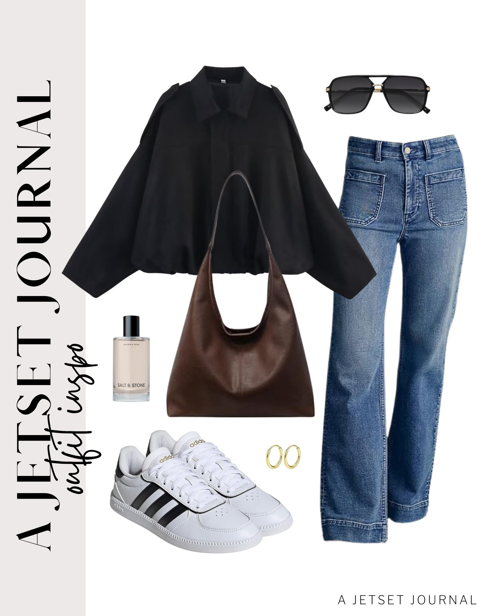 Update your wardrobe with cool bomber jackets and comfy jeans for the season!
wide leg jeans, leather hanndbag, lace up sneakers, amazon fashion, fall style, trendy look, viral fashion, fall outfit, gold earrings, affordable style, amazon favorite, top picks, best seller, airport outfit

#LTKU #LTKSeasonal #LTKStyleTip