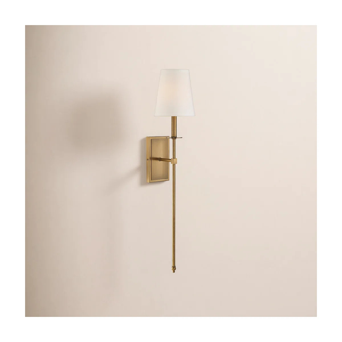Jillian 1-Light Wallchiere in Warm Brass | Wayfair North America