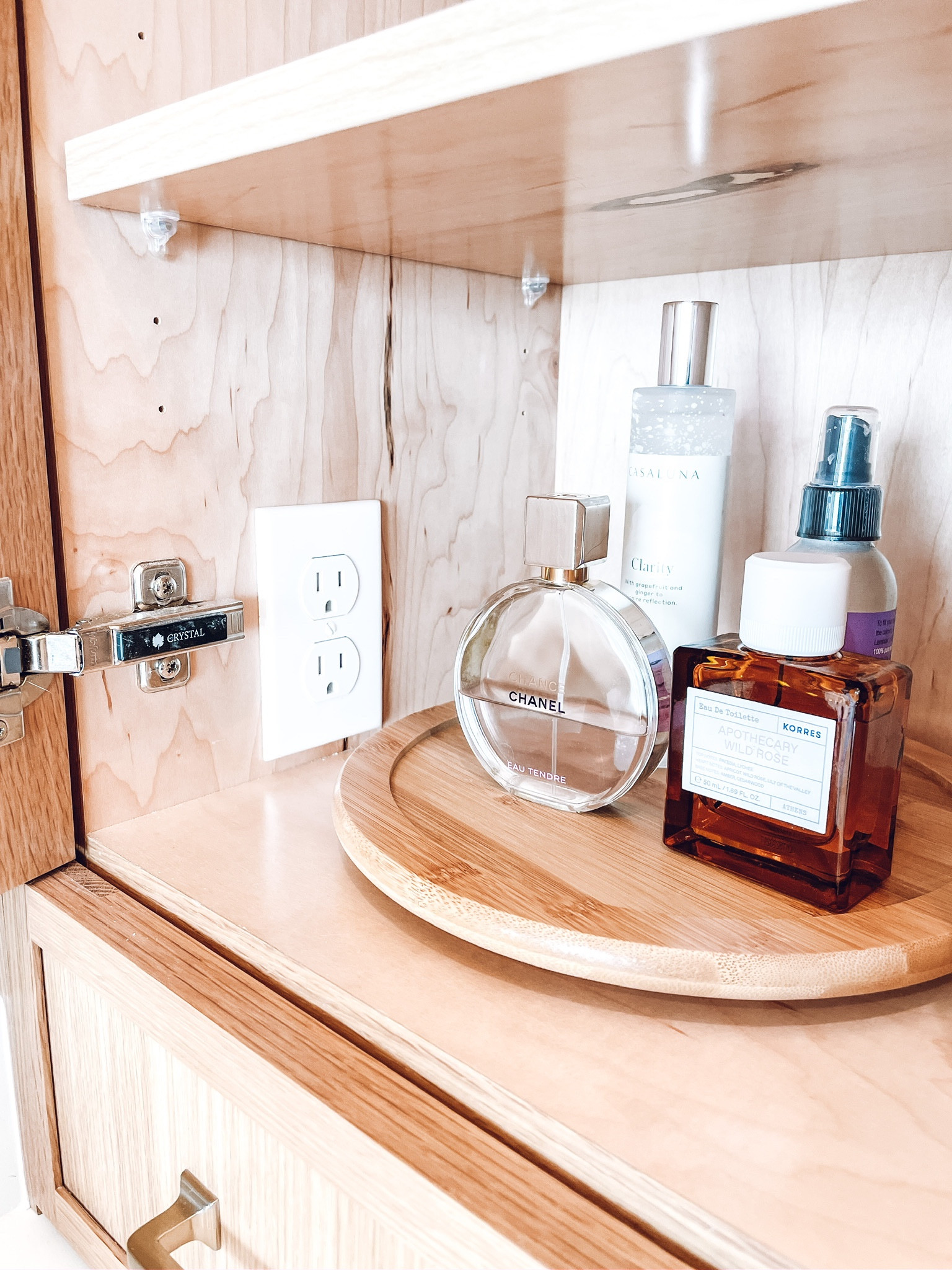 Bathroom Organization✨ Sephora Chanel perfume. The Container Store Bamboo Lazy Susan. Target Casaluna Room Spray.

#LTKhome #LTKfamily