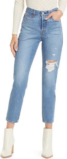 Wedgie Icon Ripped High Waist Ankle Slim Jeans | Nordstrom