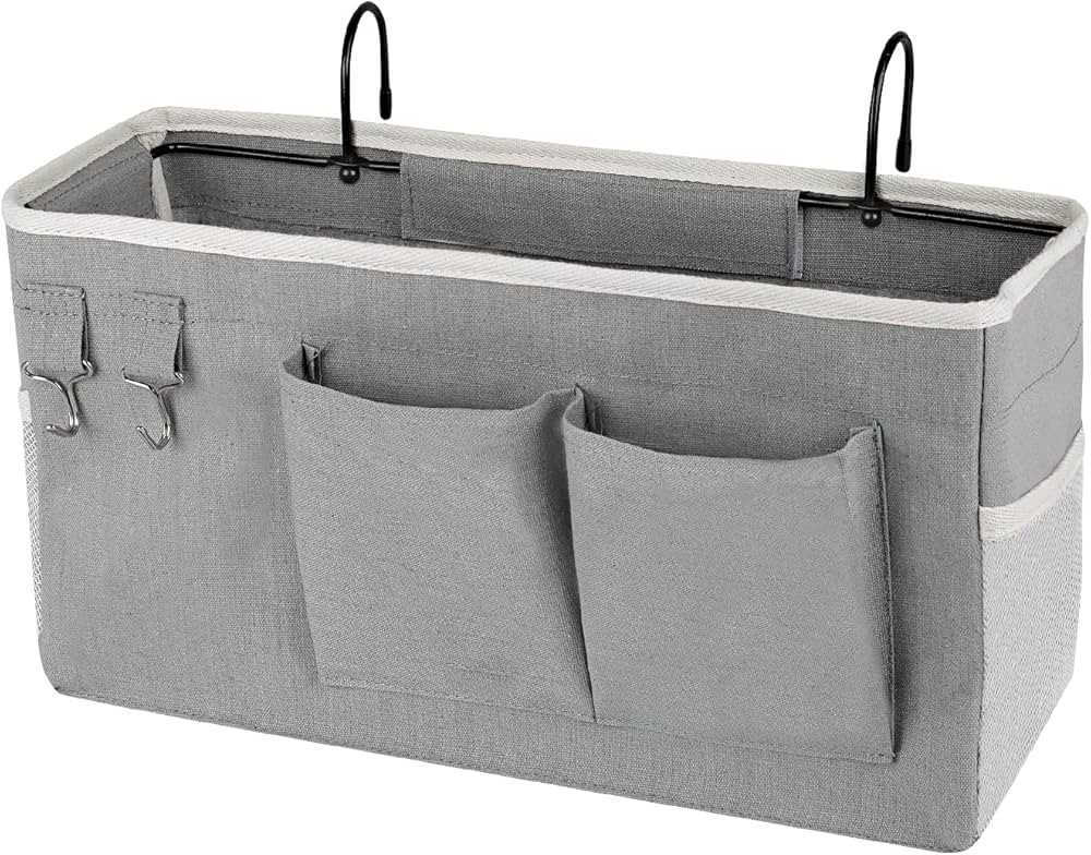 Bedside Storage Caddy/Bedside Hanging Storage Bag for Headboards Bunk Beds Dorm Rooms Book Phone ... | Amazon (US)