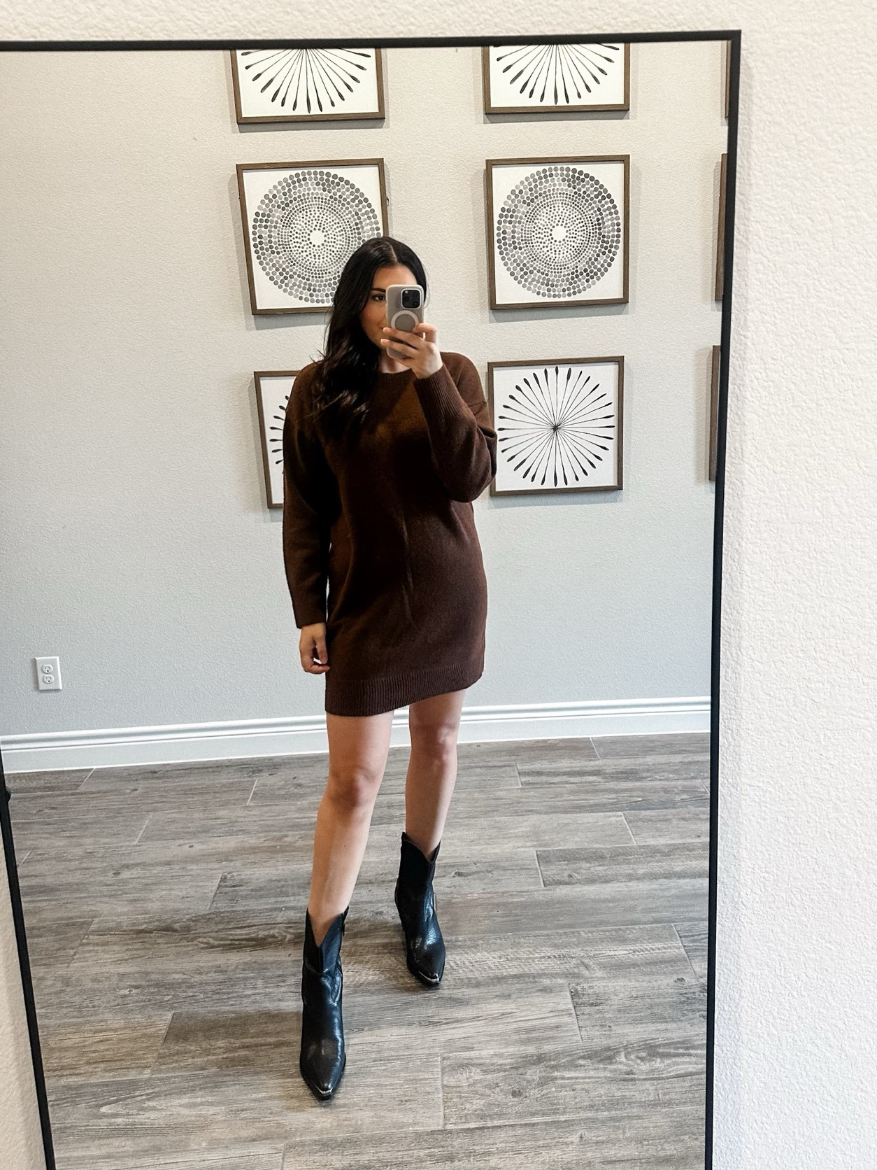 This has to be the most comfortable dress. I mean, it’s a sweater as a dress, can’t get better than that for Thanksgiving! If it’s cooler I’d pair it with black tights and tall boots. 

I am in the large and I prefer this size for the length. It runs slightly relaxed, but a bit short. Under $100!

The blazer runs oversized, slightly generous. I am in the medium. There is another color (grey) that is on sale! 

 #LTKHoliday #LTKFindsUnder100