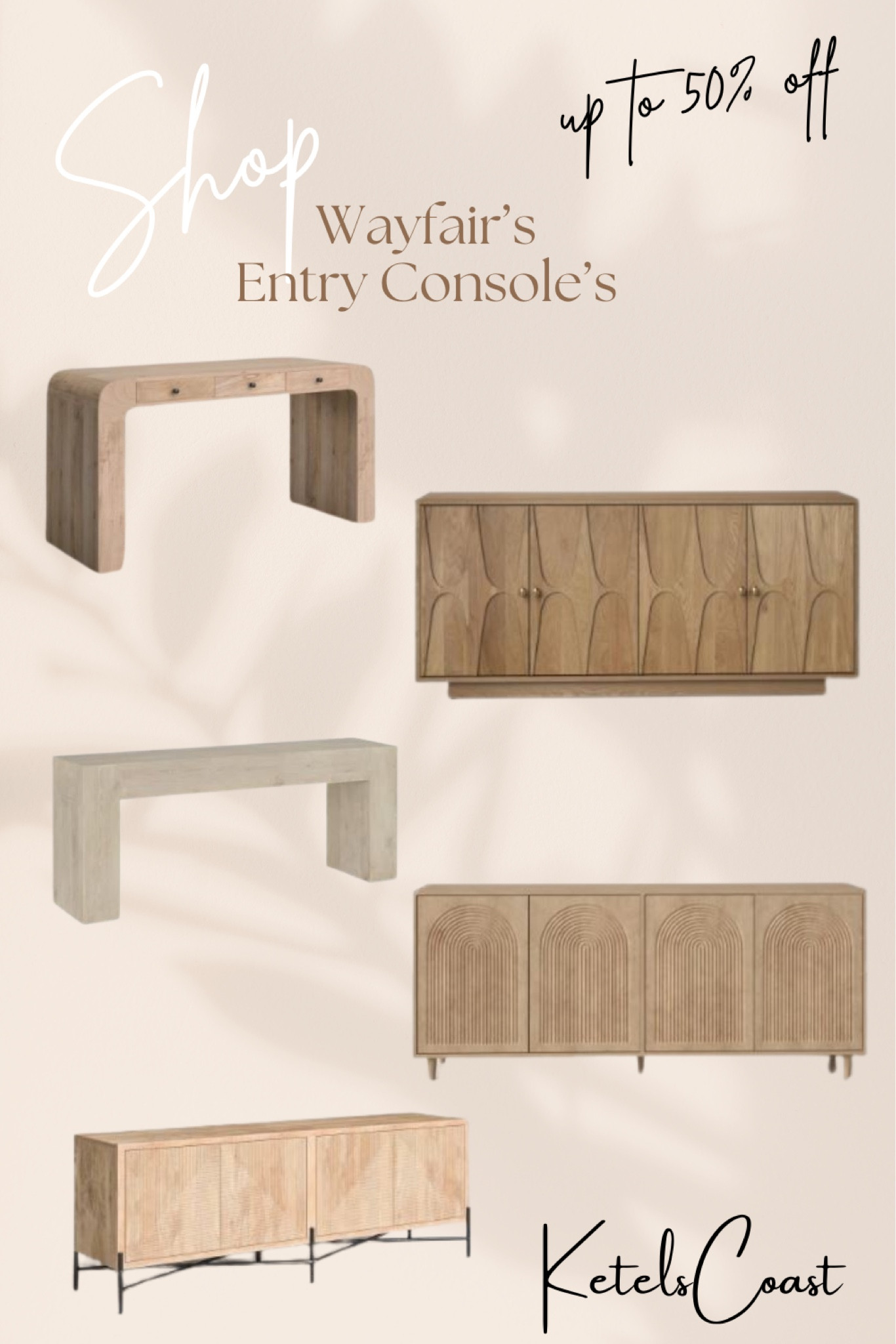 I can not get enough of these neutral home pieces I keep finding 🤍 don’t miss out on Wayfair site sale ✨
Birch lane , Wayfair , home decor , entry way , console , Ava Ketels , Wayfair finds , look for less , interior design , new home , new home decor , coastal interior 

#LTKstyletip #LTKsalealert #LTKhome