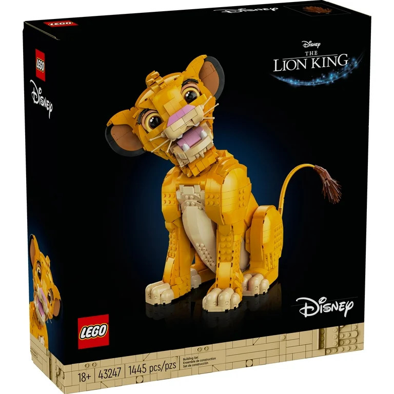 LEGO Disney Young Simba the Lion King Fan, Disney Collection, Creative Animal Figure Building Set... | Walmart (US)