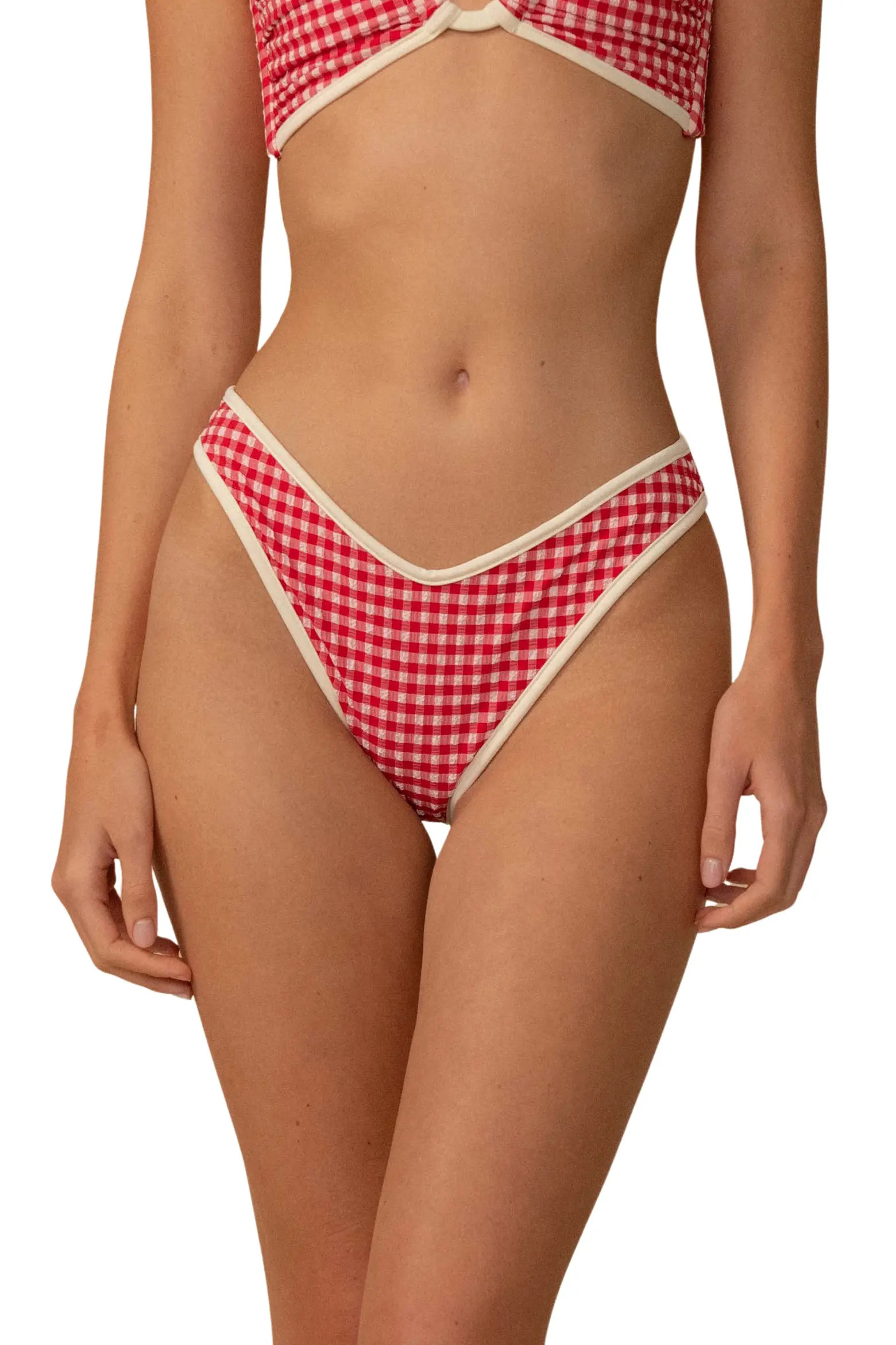 Tori Micro Gingham Binded Swim Top (Women) | Nordstrom | Nordstrom