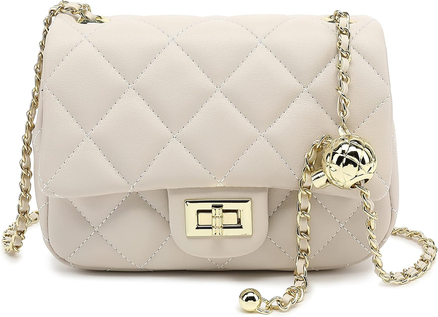 LL LOPPOP Designer Crossbody Bags for Women,Trendy Quilted Purse,Small Shoulder Bag with Adjustab... | Amazon (US)