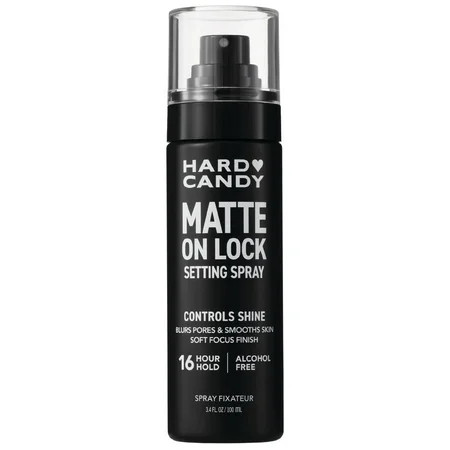 Hard Candy Matte On Lock Setting Spray Alcohol-Free 16 Hour Hold Matte Shine Control | Walmart (US)