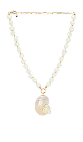 Sunken Treasure Shell Necklace in Gold | Revolve Clothing (Global)