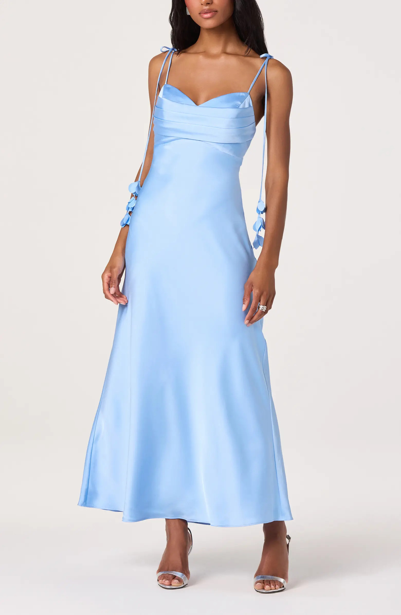 ASTR the Label Hera Satin A-Line Dress | Nordstrom | Nordstrom