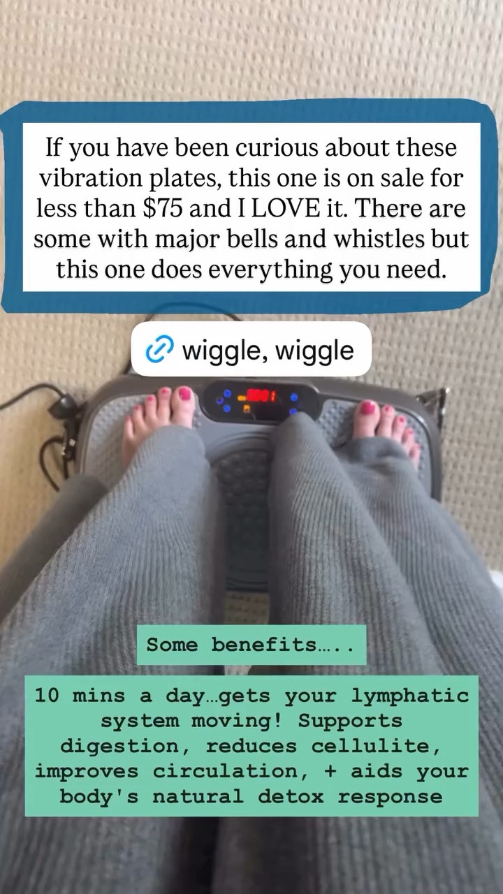 The amount of people who influenced me to buy a vibration plate 😂🫠 but honestly…I get the hype now. This one is under $75 right now and does everything I need it to do.

vibration plate, vibration plate machine, lymphatic drainage, circulation support, wellness products, at home wellness, vibration exercise machine, fitness recovery, cellulite tools, wellness gadgets, affordable fitness equipment, home gym finds, amazon fitness finds, health and wellness, workout recovery, body wellness tools, fitness gadgets, low impact exercise, circulation booster, lymphatic support, amazon wellness finds, easy wellness habits, detox support, home workout equipment, wellness routine

Affordable vibration plate machine for lymphatic drainage, circulation support, recovery, wellness, and low impact movement at home. Great Amazon wellness find under $75.

#LTKfitnessgoals #LTKmorningroutine #LTKActive