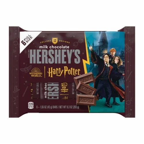 2X-HERSHEY'S Milk Chocolate Harry Potter Halloween Candy Bars - 1.55 oz - 6 ct | Walmart (US)