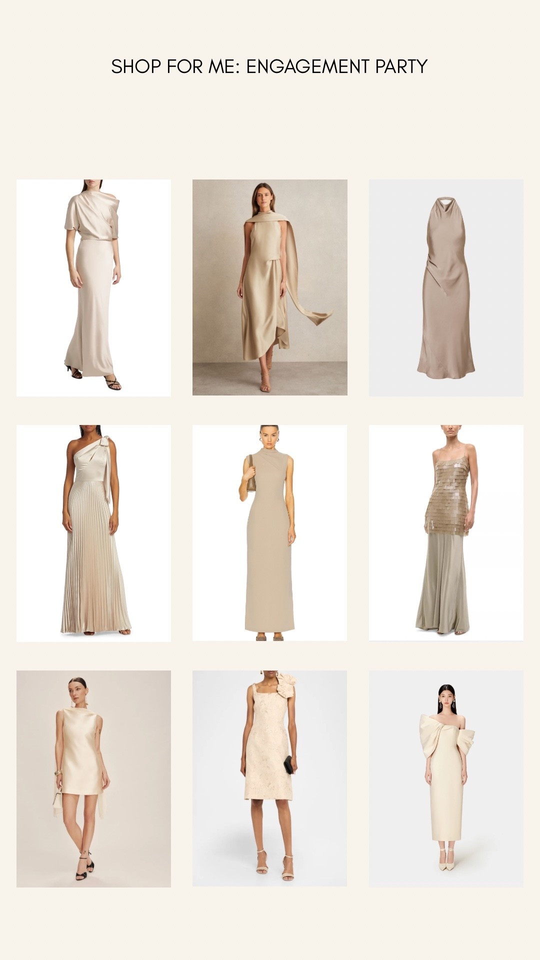 Light beige party or event dress! 

#LTKParties #LTKSaleAlert #LTKWedding