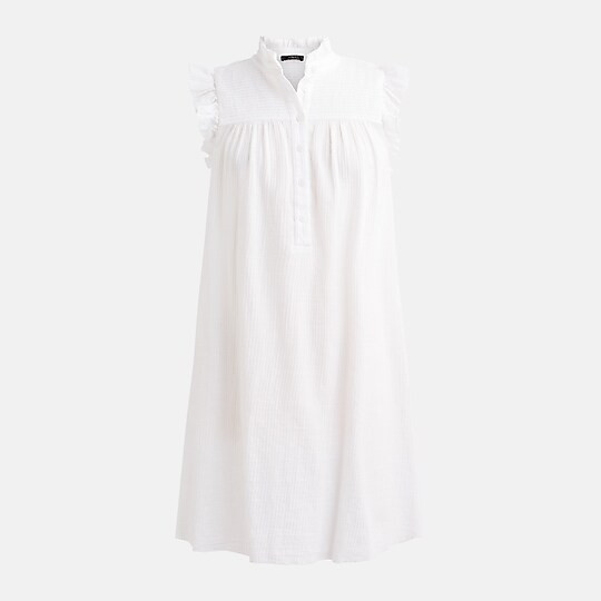 Smocked ruffle gauze dress | J. Crew US