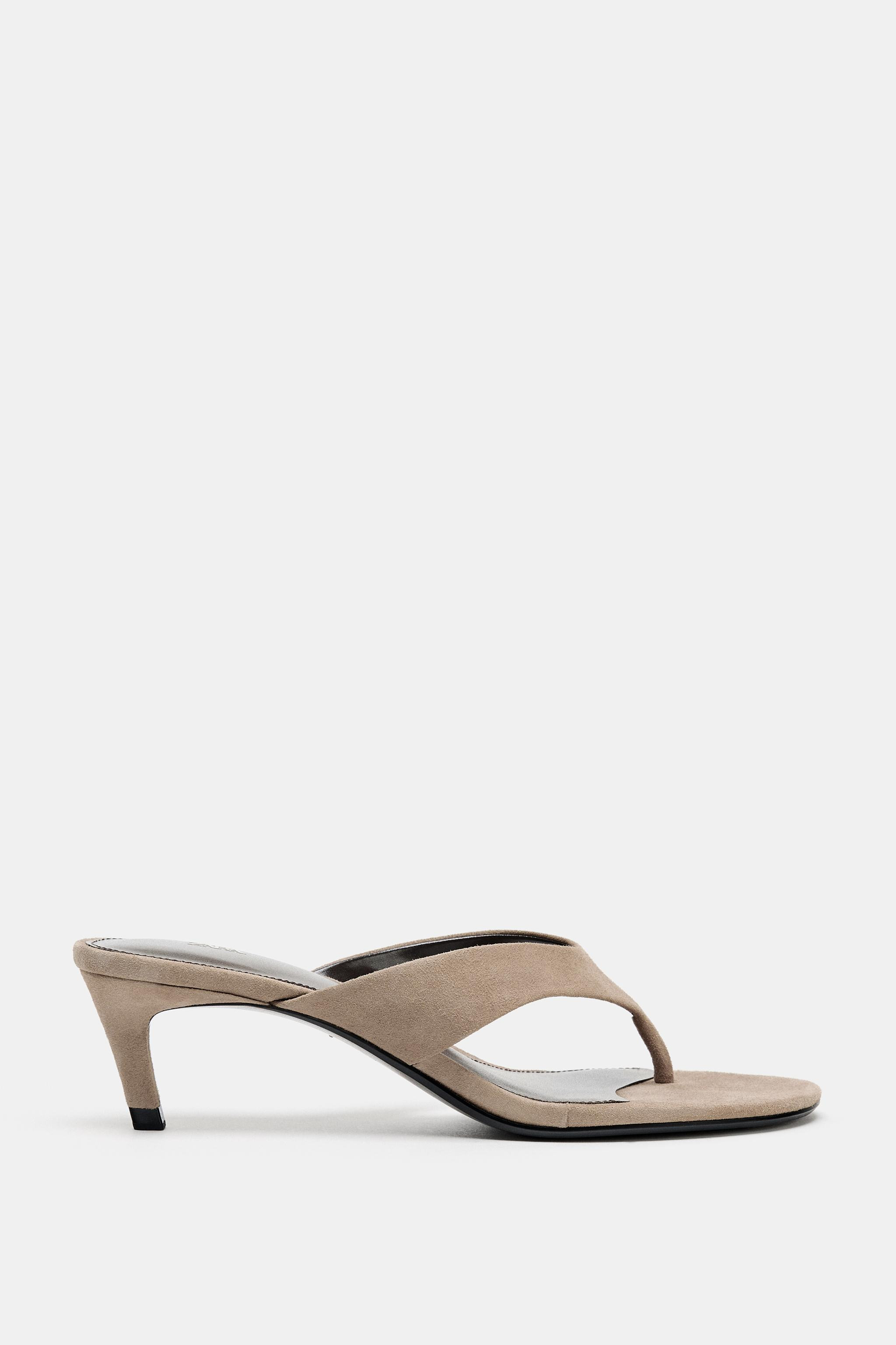 SUEDE HEELED SANDALS | Zara UK
