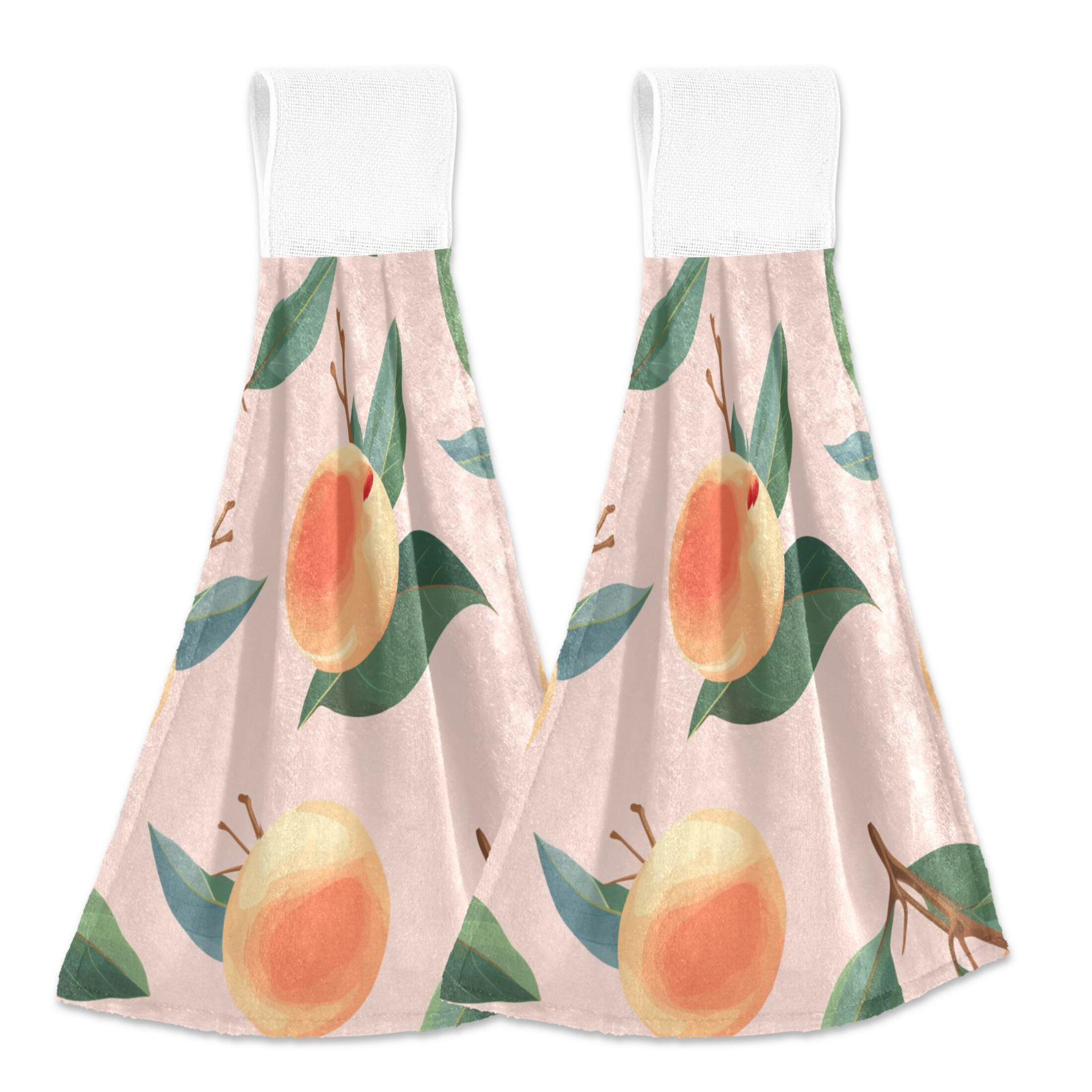 Hojas de Melocotón, 2 Uds., Toallas Colgantes para Baño, Velcro, Toalla de Mano Suave, Toallas ... | Walmart (US)