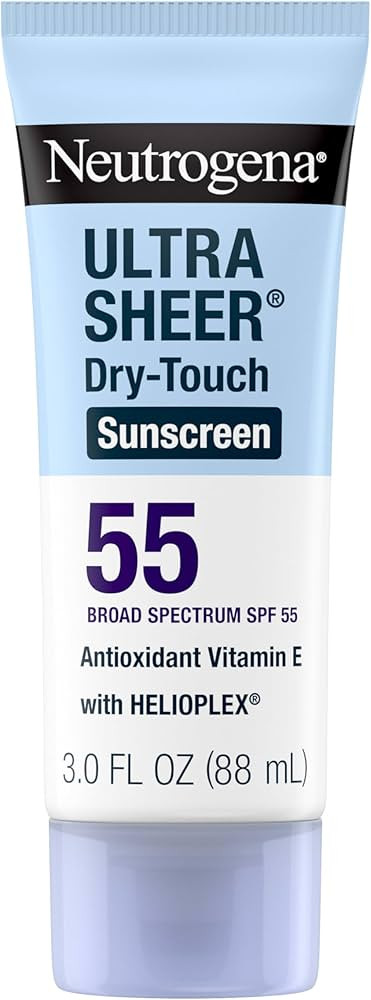 Neutrogena Ultra Sheer Dry-Touch Sunscreen For Face & Body, SPF 55 Broad Spectrum UVA/UVB Protect... | Amazon (US)