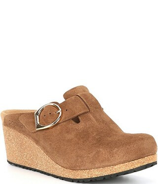 Papillio by Birkenstock Fanny Suede Wedge Clogs | Dillard's