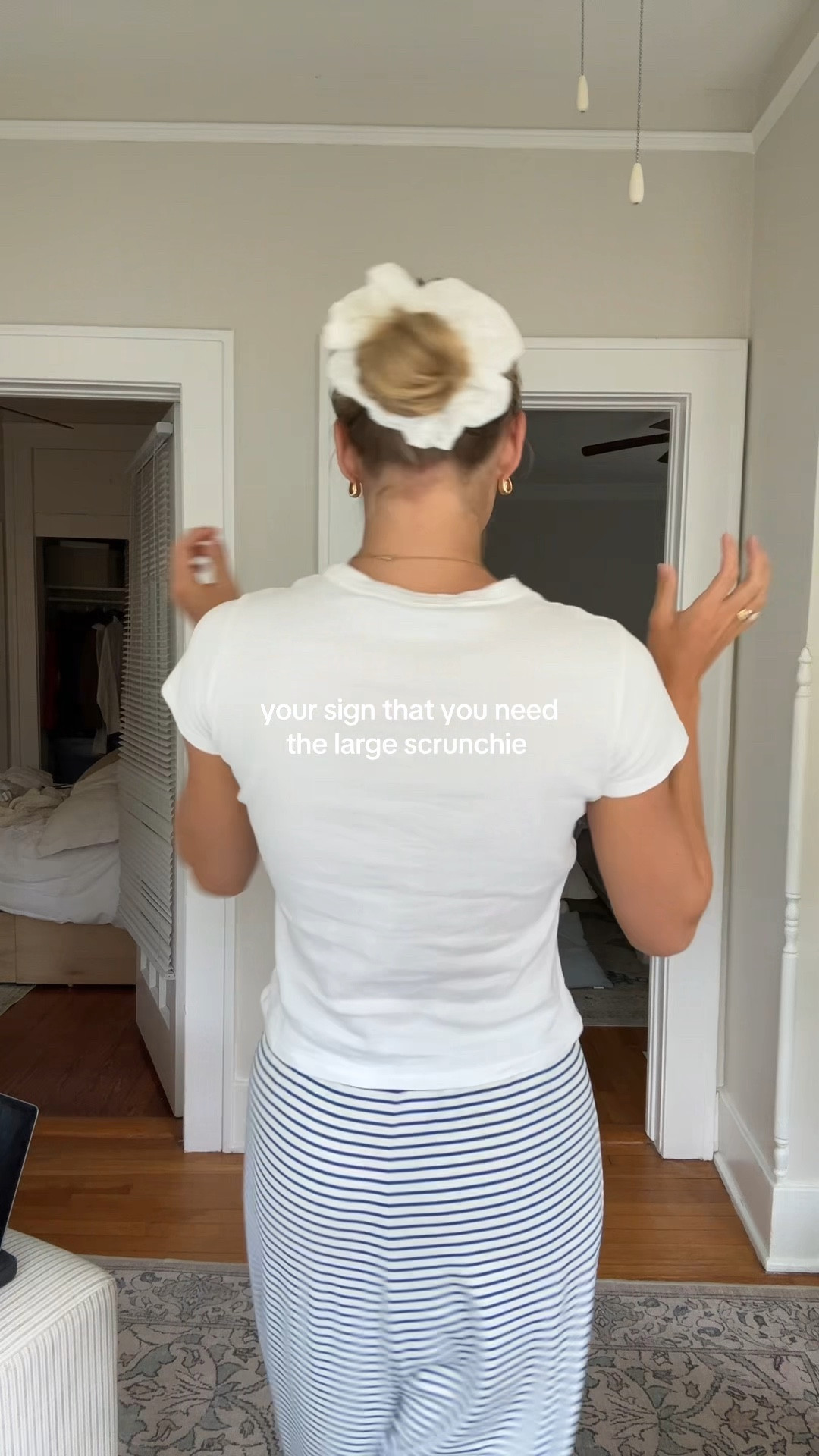 H&M scrunchie and pants