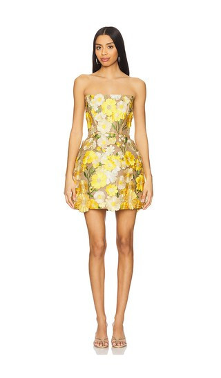 Bronx and Banco Jasmine Maraya Mini Dress in Yellow. - size S | Revolve Clothing (Global)
