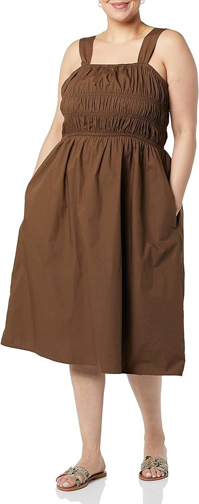 The Drop Women's Lu Wide Strap Soft Smocked Midi Dress | Amazon (US)