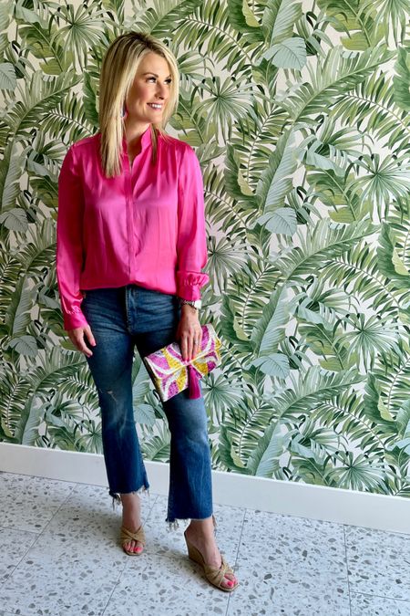 Pairing my favorite blouse with a casual denim and go to heels! A great look heading into Spring! Clutch is from my accessory collection.

Fit4Janine, Spring Outfits, Denim

#LTKstyletip #LTKSeasonal