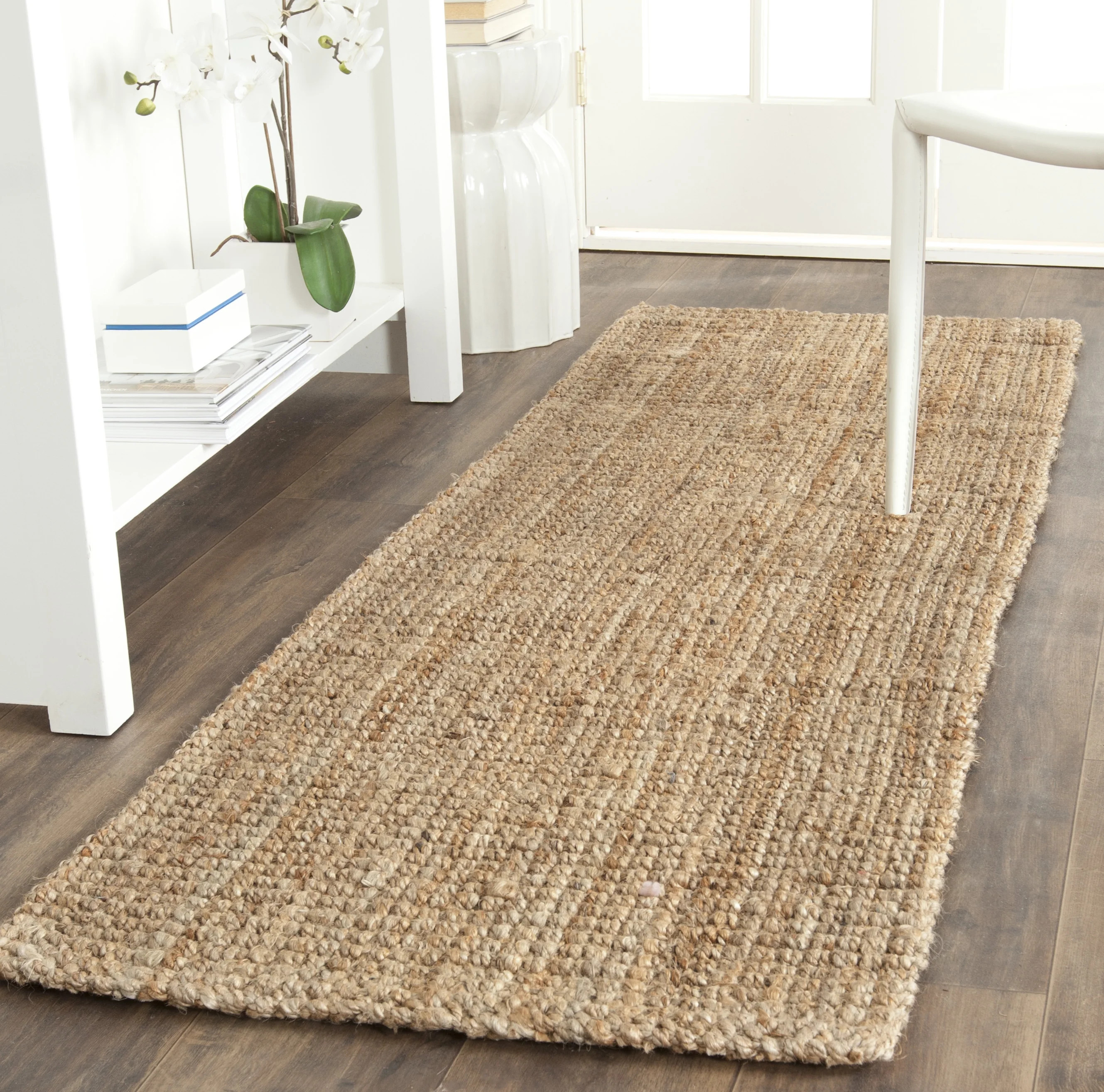 SAFAVIEH Natural Fiber Delmar Braided Jute Runner Rug, Natural, 2'3" x 7' | Walmart (US)