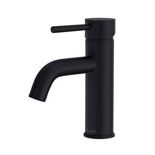 Lulani St. Lucia Single Hole Single-Handle Bathroom Faucet in Matte Black finish-BA-400-03MB - Th... | The Home Depot