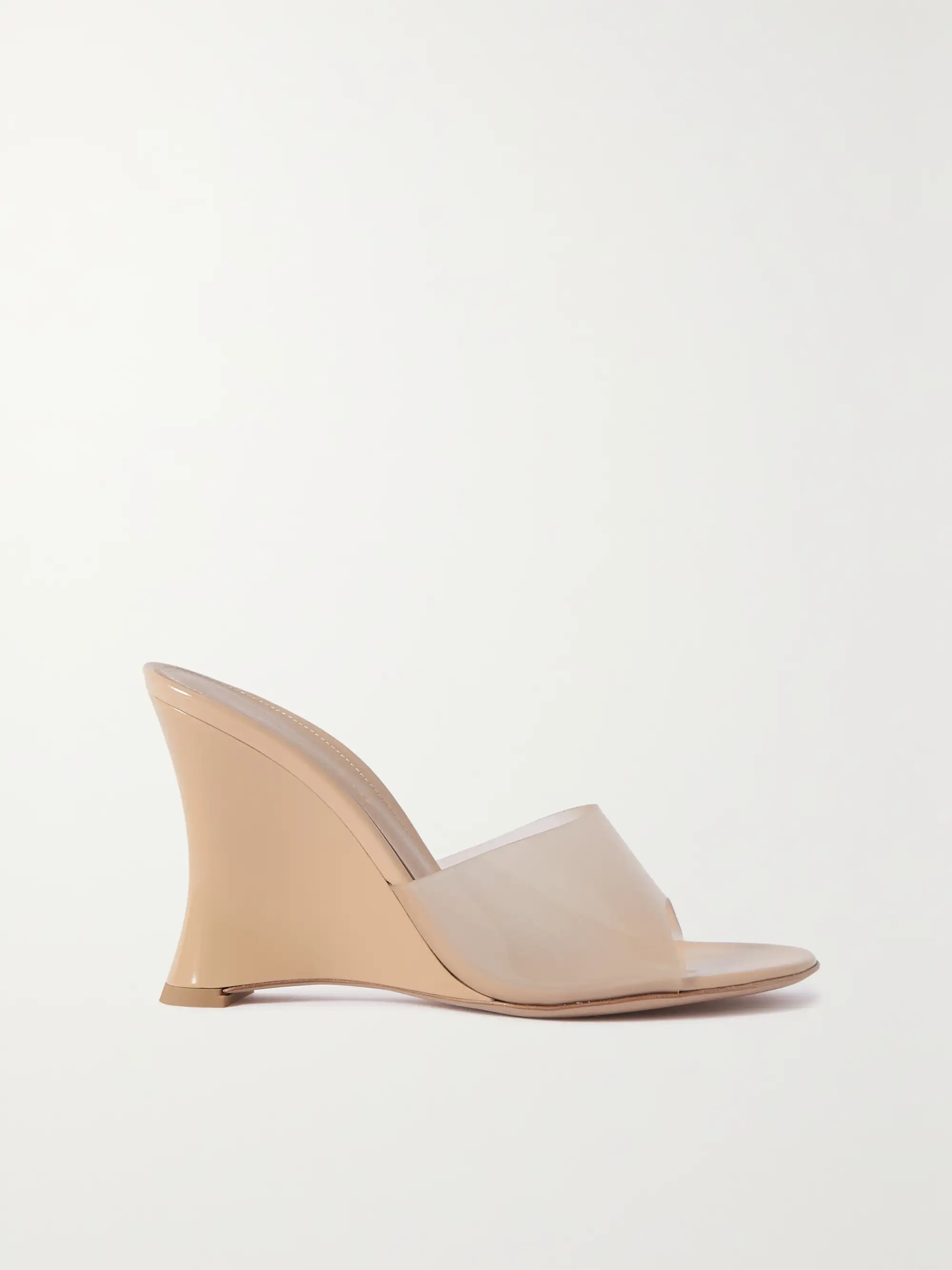Futura 95 patent-leather and PVC wedge sandals | NET-A-PORTER (US)