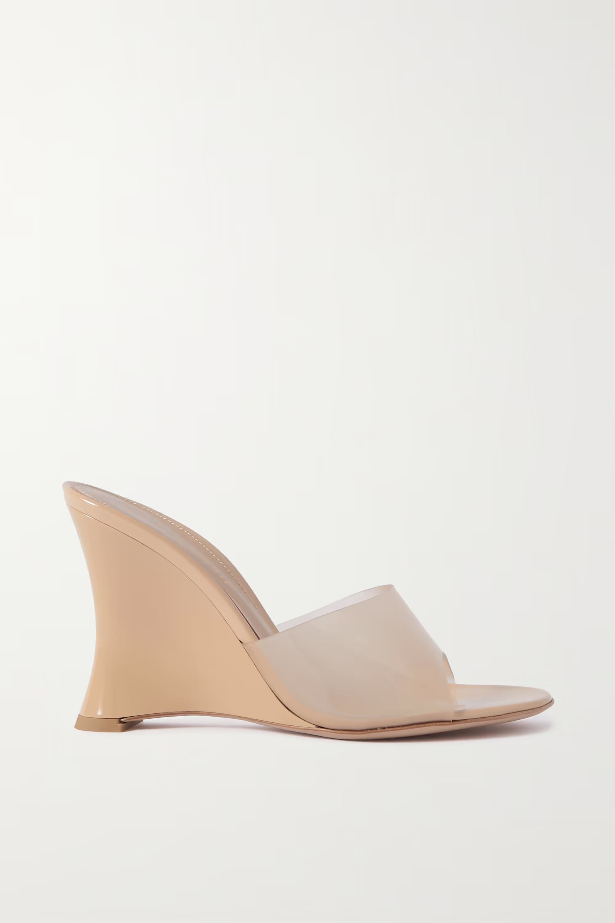 Futura 95 patent-leather and PVC wedge sandals | NET-A-PORTER (US)