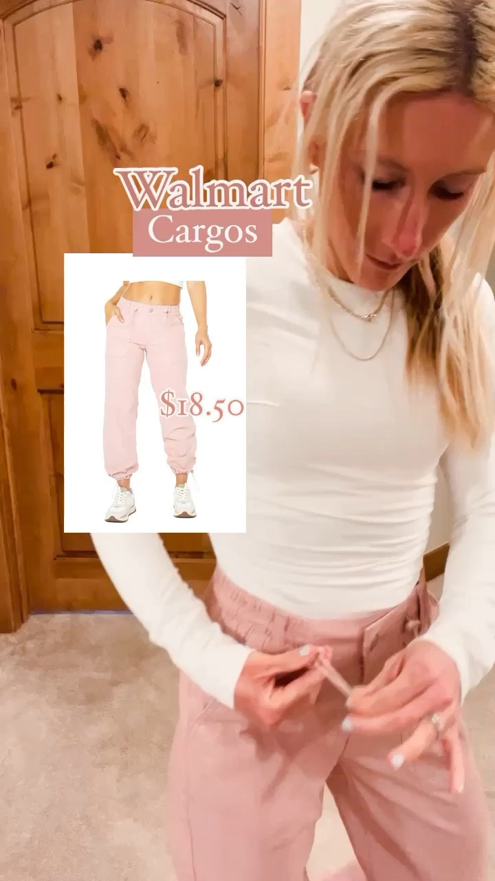 Walmart cargos under $20! These pink ones are so cuuute. So perfect for spring! I’m wearing size XS. 

#LTKfindsunder50 #LTKstyletip #LTKsalealert
