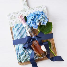 Wood and Enamel Handled Cheese Board | Mark and Graham