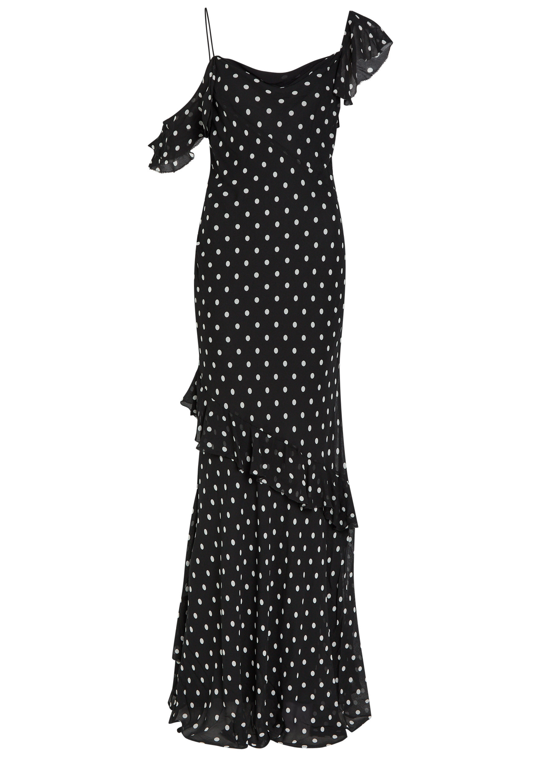 Polka-dot georgette maxi dress | Harvey Nichols