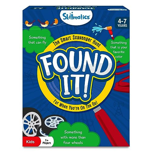 Skillmatics Scavenger Hunt Card Game - Found It Travel, Learning Toy, Gifts for Kids, Boys, Girls and Families, for Ages 4, 5, 6, 7, Perfect for Home, School, Playdates | Amazon (US)