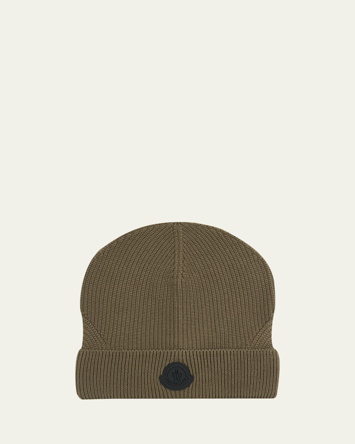 Men's Wool Beanie with Tonal Logo | Bergdorf Goodman
