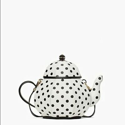 ? Kate Spade Alice in Wonderland Tea Pot Party Teapot Polka Dot Crossbody Bag | eBay US