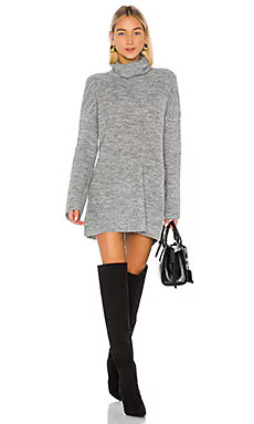 L'Academie Sable Sweater Dress in Grey from Revolve.com | Revolve Clothing (Global)