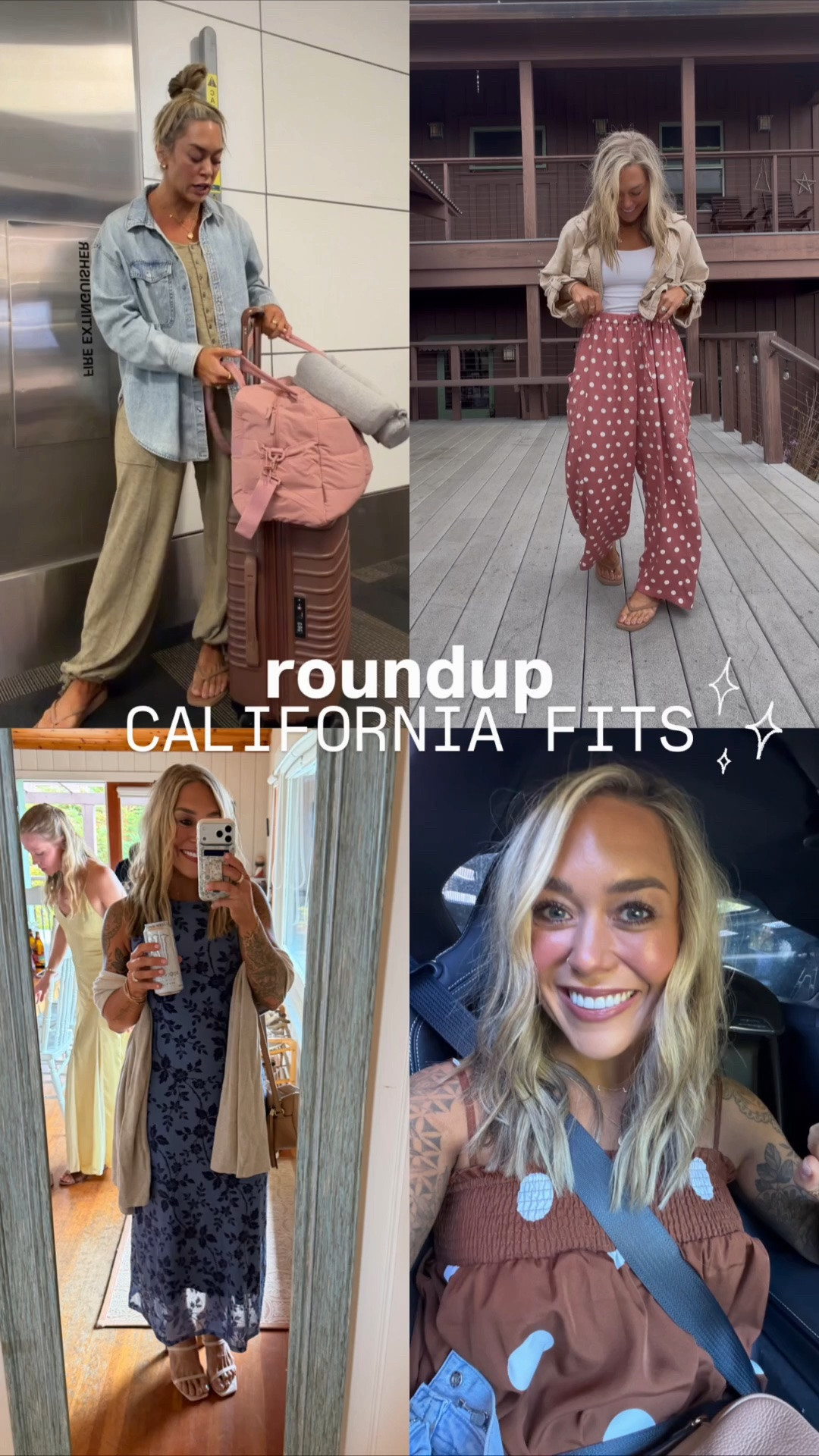 Rounding up some of my fave fits from this past weekend🐚💦✈️ 

- @Target fit top LEFT — M top & bottoms! 
- Amazon fit tip RIGHT — M top & bottoms!
- Amazon dress lower LEFT - M! & versatile shawl in the color Birch (loved this)! 
- Amazon dress lower RIGHT - M! 

Ootd / travel style / cute / casual / wedding guest / California / Holley Gabrielle

#LTKootd #LTKPetite #LTKTravel