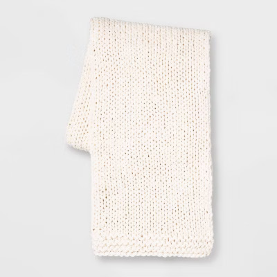Chunky Knit Throw Blankets - Threshold™ | Target
