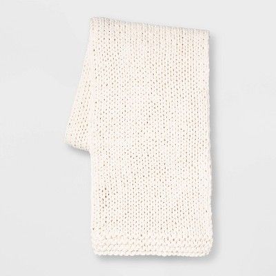Chunky Knit Throw Blankets - Threshold™ | Target