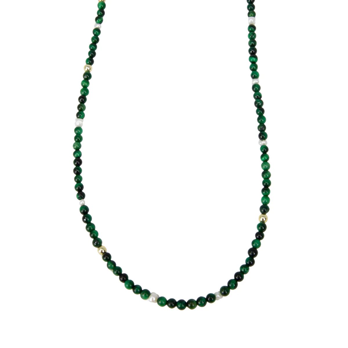 Emerald Duo 4mm Necklace | Allie + Bess
