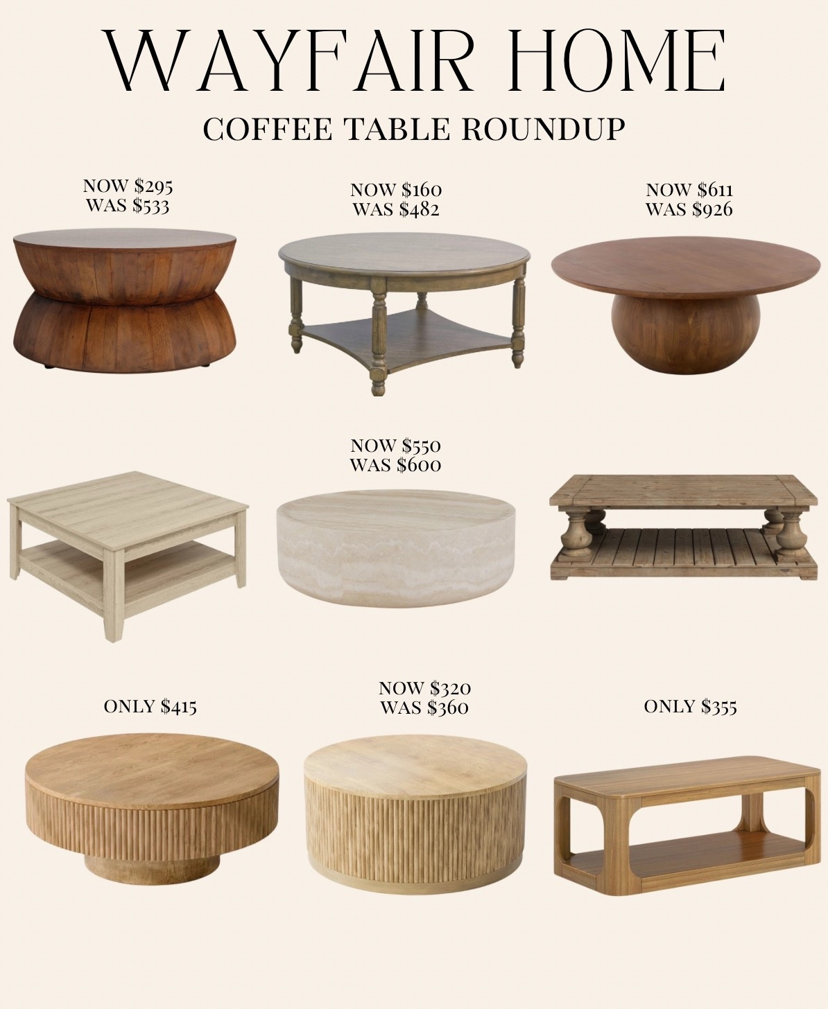 Wayfair coffee table roundup 🙌🏻🙌🏻

#LTKSeasonal #LTKHome