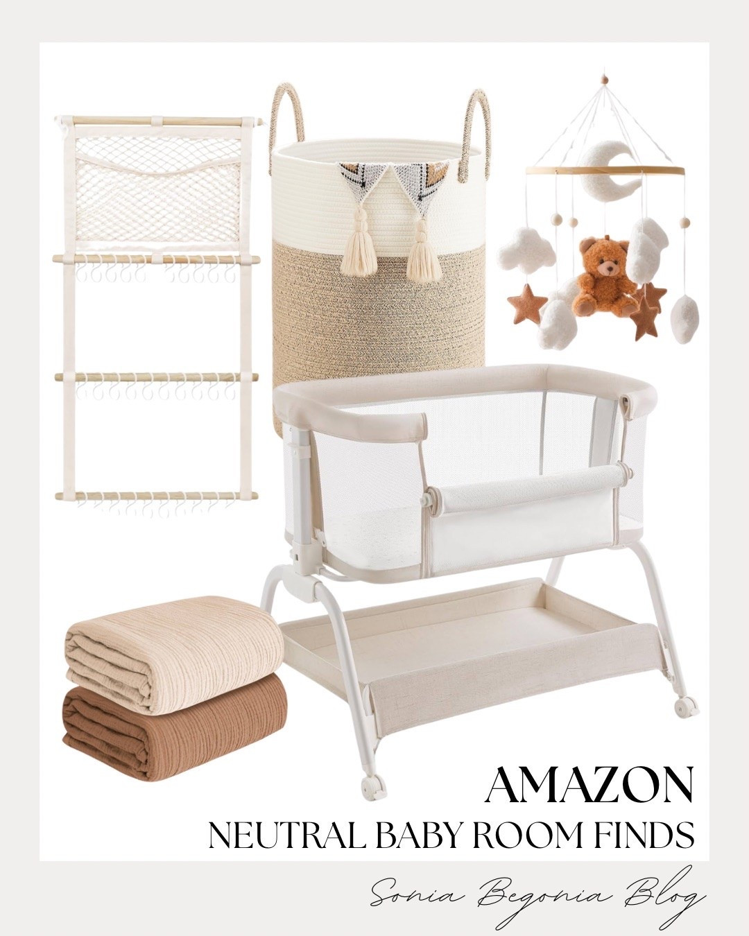 Create a cozy sanctuary with these Amazon neutral baby room finds! 🧸

Featuring a portable bassinet, moon & teddy bear mobile, macramé wall organizer, woven hamper, and soft muslin blankets. ✨

#AmazonHome #NurseryDecor #LTKbaby #BabyRoom #NeutralNursery #LTKshopper

#LTKmomlife #LTKHome #LTKBaby