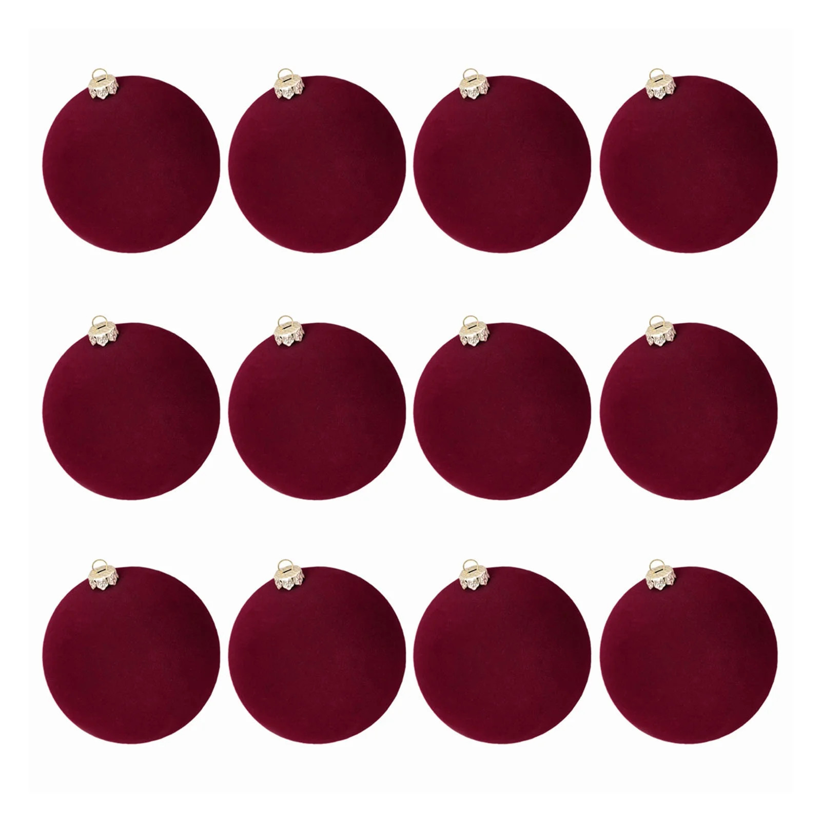 Christmas Clearance! Uhuya Christmas Balls 12 Pcs Velvet Christmas Balls 2.36 Inch Flocked Christ... | Walmart (US)