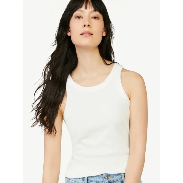 Free Assembly Women's Cut Away Tank Top | Walmart (US)