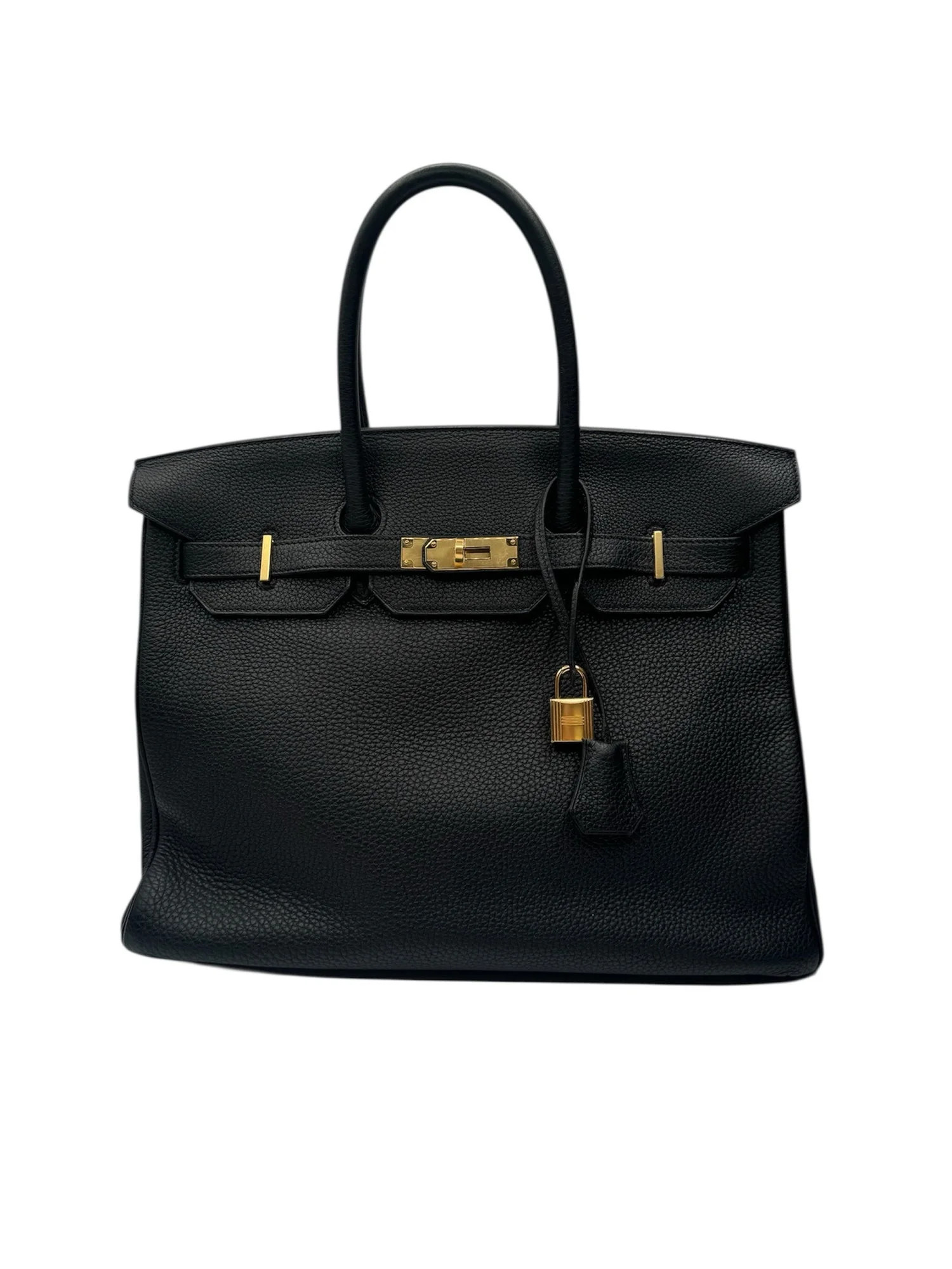 Hermès Togo Leather Birkin 35 - Black Handle Bags, Handbags - HER837673 | The RealReal | The RealReal