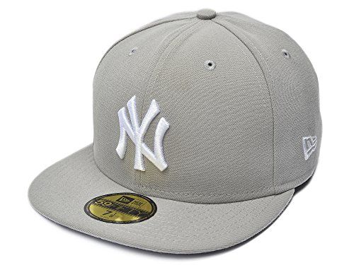 MLB New York Yankees Basic 59Fifty Cap, Grey, 7 1/2 | Amazon (US)