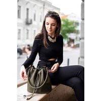 Green Crossbody Bucket Bag, Bag For Woman, Suede Bag, Brown Leather Tote, Tan Bag Women, Black Purse | Etsy (US)