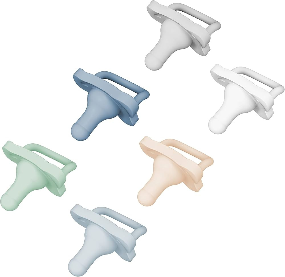 Dr. Brown's HappyPaci 100% Silicone, Newborn Baby Pacifiers 0-6 Months, BPA Free, White, Blue, Li... | Amazon (US)